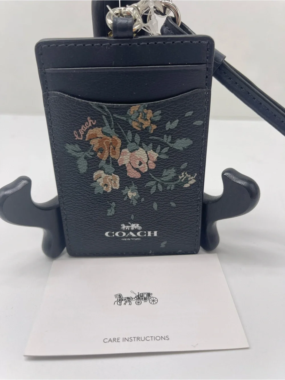 Coach Mini Skinny Crossgrain Leather Id Card Zip Closure Case M/Taupe NWT